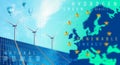 Renewable energy in the European Union Royalty Free Stock Photo