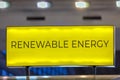 Renewable Energy Sign Royalty Free Stock Photo