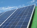 Renewable energy - photovoltaic cells - solar panels for domestic use Royalty Free Stock Photo