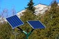 Renewable Energy - Photovoltaic Solar Panel Array Royalty Free Stock Photo