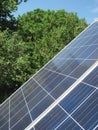 Renewable energy - photovoltaic cells - solar panels for domestic use Royalty Free Stock Photo