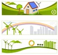 Renewable green energy backgrounds Royalty Free Stock Photo