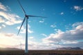 Renewable wind energy, Turbines generating clean, sustainable power Royalty Free Stock Photo