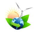 Renewal energy globe concept Royalty Free Stock Photo