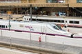 RENFE - AVE High speed train at Zaragoza Royalty Free Stock Photo