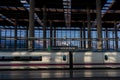 High-speed train at Atocha station in the Spanish capital. Royalty Free Stock Photo