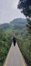 RENGGANIS SUSPENSION BRIGDE IN CIWIDEY WEST JAVA INDONESIA