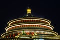 Renmin Square Chongqing Sichuan China at Night Royalty Free Stock Photo