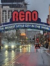 Reno arch daytime The Biggest Little City in the world Royalty Free Stock Photo