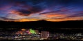 Reno city in Nevada at night Royalty Free Stock Photo