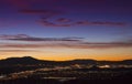 Reno City Sunset Royalty Free Stock Photo