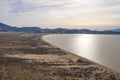 RENO, NEVADA, UNITED STATES - Dec 24, 2020: Washoe Lake landscape Royalty Free Stock Photo