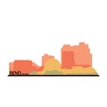 reno nevada. Vector illustration decorative design