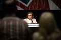 Reno, NV - June 23, 2018 - Catherine Cortez Masto Smirking At Ne