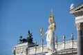 Renovated Austrian Parliament with the Pallas Athene on the Ringstrasse in Vienna