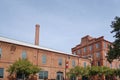 Renovated downtown Durham tobacco warehouses Royalty Free Stock Photo