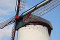 Renovated old white windmill Royalty Free Stock Photo