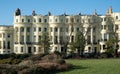 Renovated properties on Brunswick Square near the sea front in Hove, Brighton in East Sussex, UK.