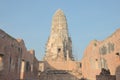 Renovating ancient ruin pagoda