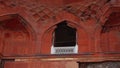 The renovating red walls and windows of Abdur Rahim Khan-I-Khanan Tomb