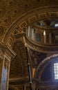 Renovation or cleaning works inside Saint Peter Basilica Royalty Free Stock Photo