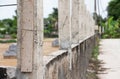 Renovation concrete pole fence Royalty Free Stock Photo