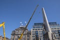 Renovation At The Dam Remembrance Monument At Amsterdam The Netherlands 25-3-2020