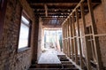 Renovation of an Edwardian suburban house in north London, UK. House has been taken back to brick as part of an extreme makeover.