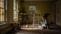 Renovation Needed: Capturing The Beauty Of An Abandoned Exercise Room Royalty Free Stock Photo