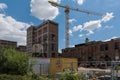 Renovation of an old factory into new modern lofts and apartments Royalty Free Stock Photo