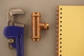 Renovation, pipeline repair or plumbing concept