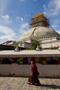 Renovations of Boudhanath Stupa, Kathmandu, Nepal
