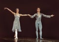 Natalia Makarova and Mikhail Baryshnikov in Chicago in 1978 Royalty Free Stock Photo