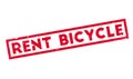 Rent Bicycle rubber stamp