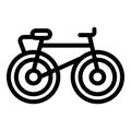 Rent bike icon outline vector. Hotel facility
