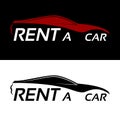 Rent a car logo Royalty Free Stock Photo