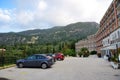 The rent cars are near hotel in Paleokastritsa
