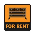 For Rent icon or sign Royalty Free Stock Photo