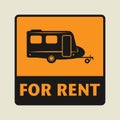 For Rent icon or sign Royalty Free Stock Photo