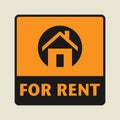 For Rent icon or sign Royalty Free Stock Photo
