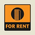 For Rent icon or sign Royalty Free Stock Photo