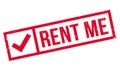 Rent Me rubber stamp