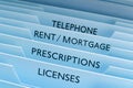 Rent Mortgage Files Royalty Free Stock Photo