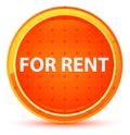 For Rent Natural Orange Round Button Royalty Free Stock Photo