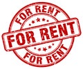 for rent red stamp Royalty Free Stock Photo