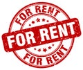 for rent red stamp Royalty Free Stock Photo