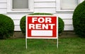 FOR RENT sign Royalty Free Stock Photo