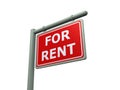 For rent sign Royalty Free Stock Photo