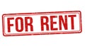 For rent sign or stamp