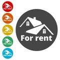 For Rent Sign, Vector icon